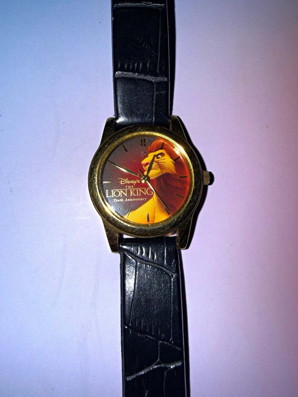 Disney The Lion King Wristwatch Black Strap Stainless Steel Caseback MH0182